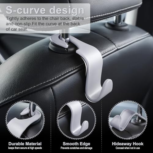 Car Seat Headrest Hook (Gray)