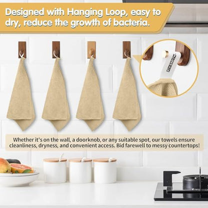 Beige Microfiber Cleaning Cloth (12pk / Beige)