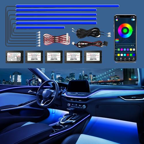 Acrylic Interior Car Lights (RGB 6 lights)