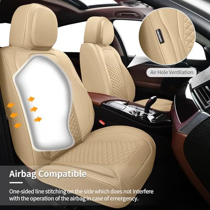 Car Seat Covers Full Set (5 Pack / Beige)