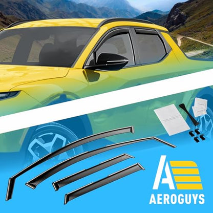 Extra Durable Window Deflectors in (For Hyundai Santa Cruz 22-26)