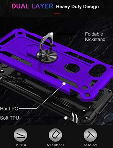 for Google Pixel 3A Case with Screen Protector (Purple / Google Pixel 3A)