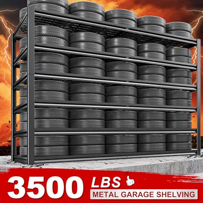 3500LBS Garage Shelving (6-Tier,55" W x 26" D x 84" H)
