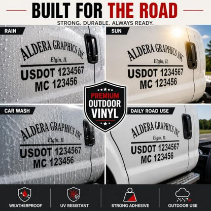 Custom US DOT Trucking Decal Sticker