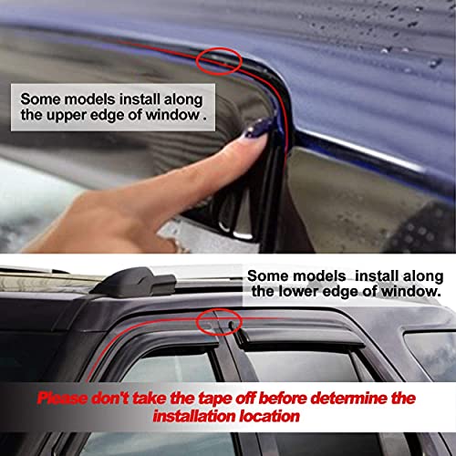 4pc Original Window Visors for 02 (for 2002-2008 Ford Crown Victoria)