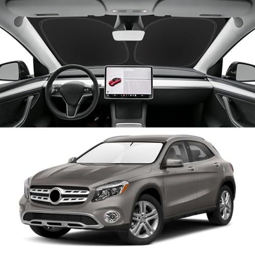 Custom Fit Windshield Sun Shade for Mercedes (for 2015-2020 Mercedes-Benz GLA)