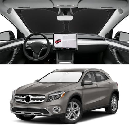 Custom Fit Windshield Sun Shade for Mercedes (for 2015-2020 Mercedes-Benz GLA)