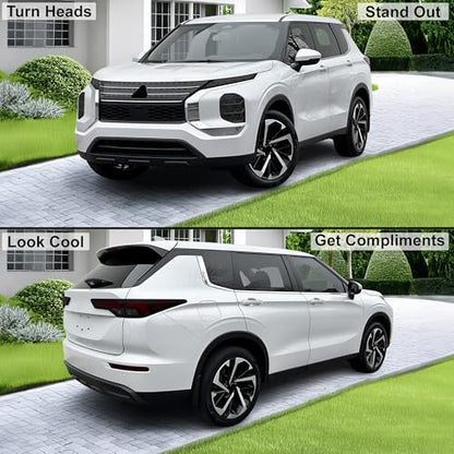 Full Headlight Taillight Tint Kit Compatible with Mitsubishi Outlander 2022 (FULL KIT / Dark Smoke)