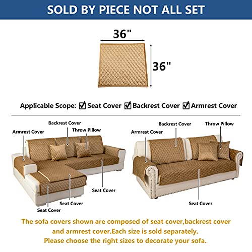 Couch Cover Sectional Couch Covers (36''x36''/Square / Coffee)