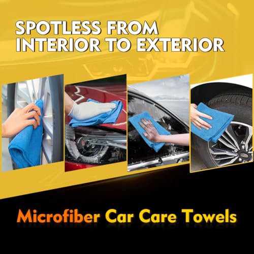 Blue Microfiber Cleaning Cloths 100 Pack (Blue / 11.5 x 11.5 Inch)