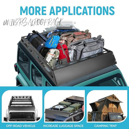 50" Roof Rack Cargo Basket W (50.38" x 39" x 4.75")