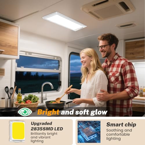 4 Pack 12 in RV LED Interior Lights (White / 4 pack)