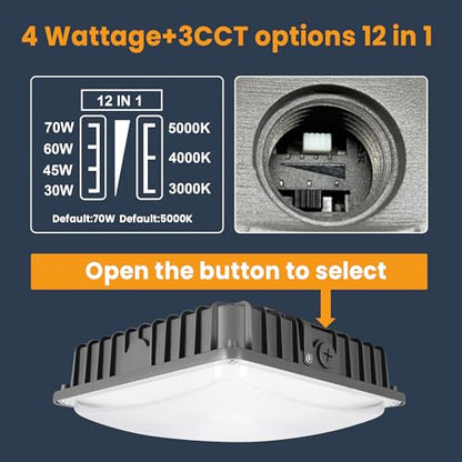 70W LED Canopy Lights 4Pack