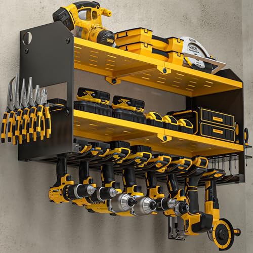 Power Tool Organizer Wall Mount (without Power Strip / Yellow)