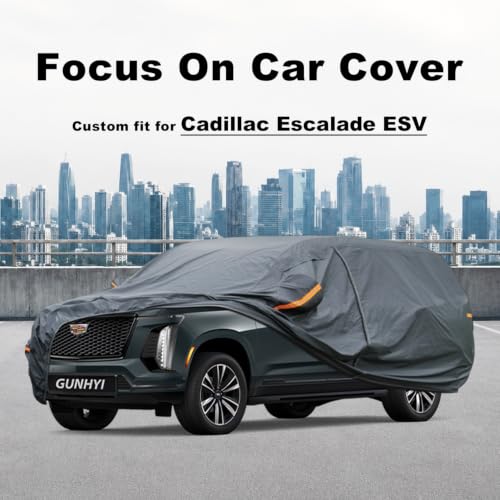 Premium Car Cover Custom Fit Cadillac Escalade ESV (05 Cadillac / 5.12 Cadillac Escalade ESV)