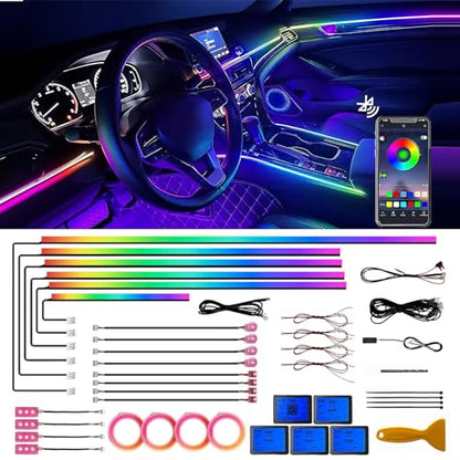 Acrylic Interior Car LED Strip Lights (22in1-90CM)