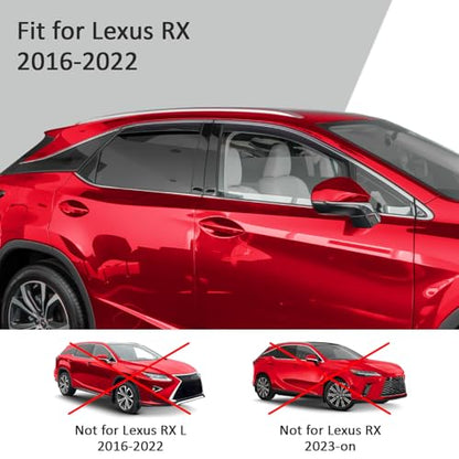 in Channel Extra Durable Rain Guards for Lexus RX 350