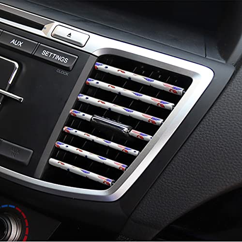 20PCS Waterproof Bendable Car Air Vent Trim Strips (Flag)