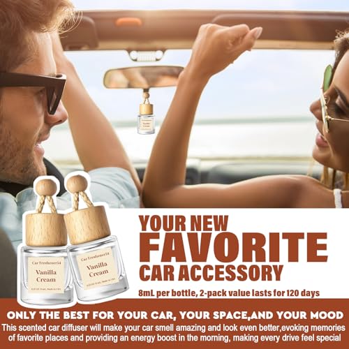 Car Air Freshener Diffuser 2 Pack Hanging Air Freshener Diffuser