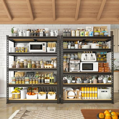 2000LBS Garage Shelving Heavy Duty 72''H Storage Shelves 5 Tier Heavy Duty Shelving (15.8"D x 35.5"W x 72"H)