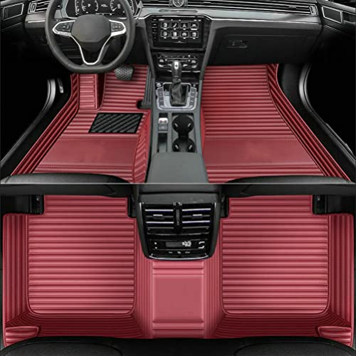 Customization Floor Mats and Cargo Mats are Suitable for 99% of Cars (Wine red 1 / 3D Floor Mats)