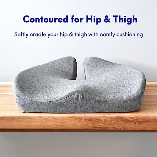 Patented Pressure Relief Seat Cushion for Long Sitting Hours on Office (Wellness Green)