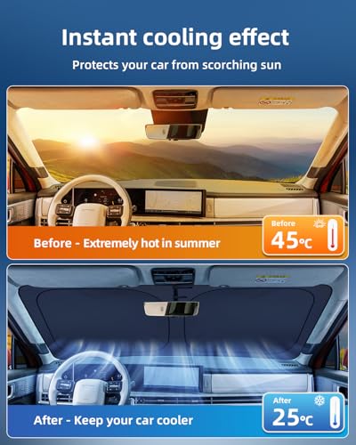 2026 Upgraded Windshield Sun Shade for Hyundai Santa Fe MX5 2024 (for Hyundai Santa Fe 2024+)
