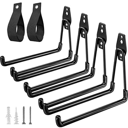 Garage Hooks Heavy Duty (7.7inch U Hook / Black Large U Hook)