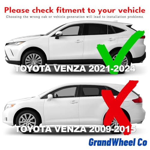 Window Deflectors Smoke Tinted in (For Venza 21-24)