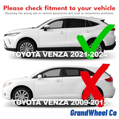 Window Deflectors Smoke Tinted in (For Venza 21-24)