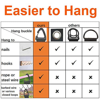 Extension Cord Organizer Garage Organization with Carabiner 8 Pack (8L/0M/0S)