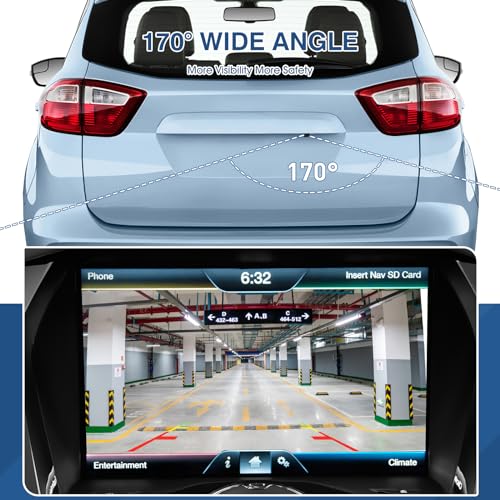 Rear View Backup Reverse Camera Fit for Ford C (Fit for Ford C-Max Energi 2013-2016)