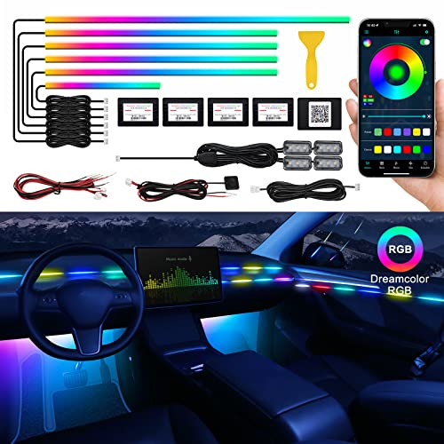 Dreamcolor Acrylic Interior Car LED Strip Light with Wireless APP (Dreamcolor Kit - 10 in 1)