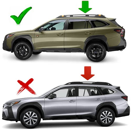 Catch USA Car Roof Rack Cross Bars for Subaru Outback Wilderness with Lock 2021 2022 2023 Aluminum Cross Bar for Rooftop Cargo Carrier Luggage Kayak Canoe Bike Snowboard