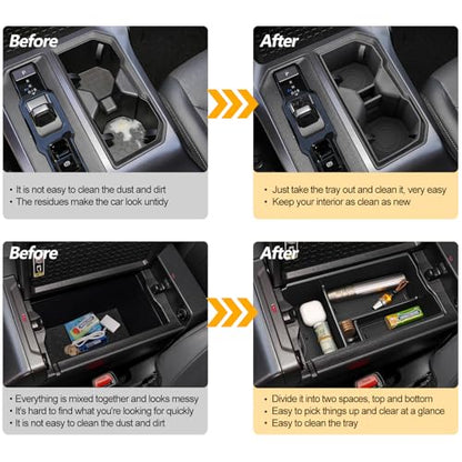 for Toyota RAV4 2026 Cup Holder Armrest Storage Box (2026 RAV4-2pcs)