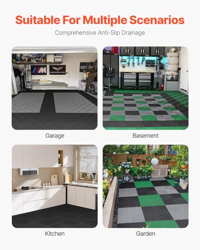 Interlocking Drainage Mat (Black / 15.7 x 15.7 inch)