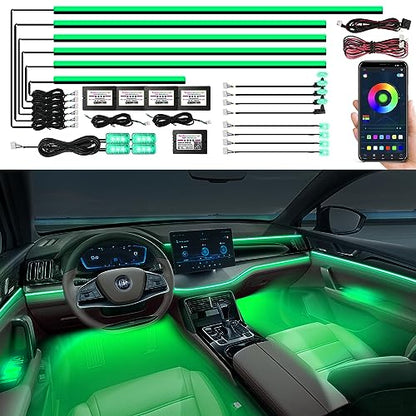 Acrylic Interior Car LED Strip Light (RGB color 18 in 1)