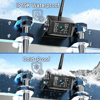 1080P Wireless Backup Camera System for RV Trailer Truck Camper (10'' 1 CAM)