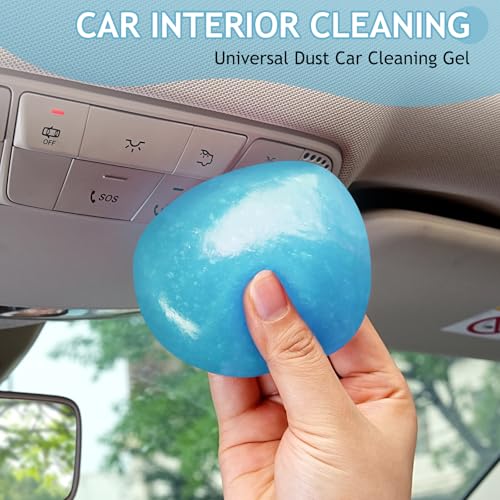 Car Cleaning Gel Car Cleaning Putty Car Putty Car Interior Cleaner Car Slime Car Detailing Kit Car Accessories Gifts for Men Women Stocking Stuffers Light Blue (Light Blue)