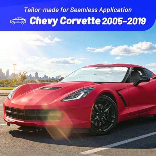 Windshield Sun Shade for Chevrolet Corvette 2005 (Fit for Chevrolet Corvette 2005-2019)