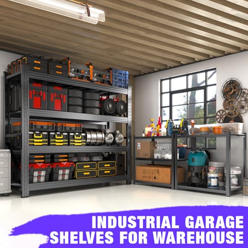 Metal Garage Shelving Unit (4-Tier,59" W x 24" D x 59" H)