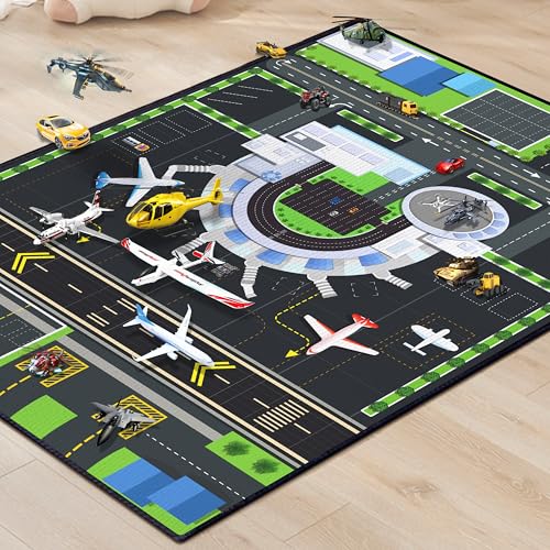 Play Rug for Playroom (2'x 3' / Airport01)
