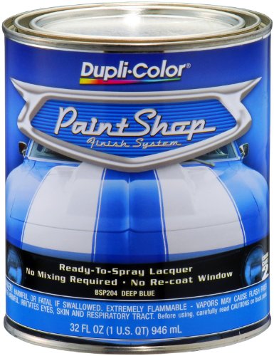 BSP204-2 PK) 'Paint Shop' Deep Blue (Metallic) Finish System Base Coat - 1 Quart, (Case of 2) (Deep Blue Metallic / 32 Fl Oz (Pack of 2) / Step 2)