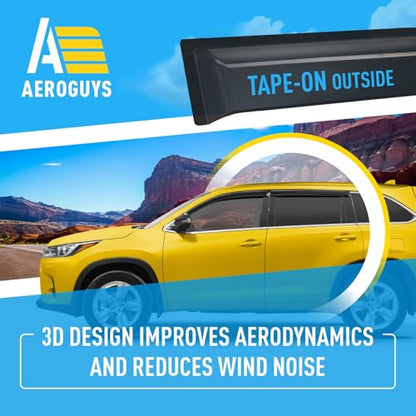 Extra Durable Window Deflectors Tape (For Toyota Highlander 14-19)