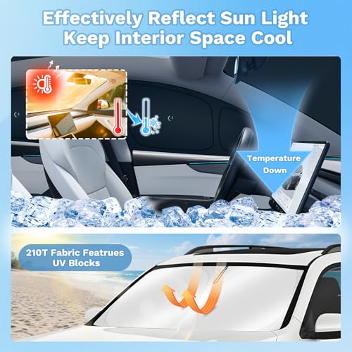 Car Window Shades for 2025 2026 New Tesla Model Y Juniper Accessories with No (FOR | Model Y Juniper 25-26 with Suction)