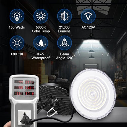 4 Pack UFO LED High Bay Light 150W (150W)