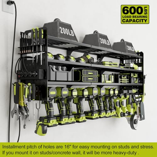 Power Tool Organizer Wall Mount (Black)
