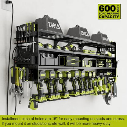 Power Tool Organizer Wall Mount (Black)