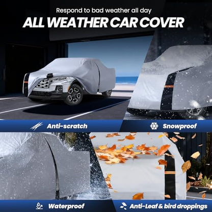 Multi Layer Hyundai Santa Cruz Truck Cover (W.Fit Santa Cruz(2021-2026) Crew Cab SB / White Truck Cover)