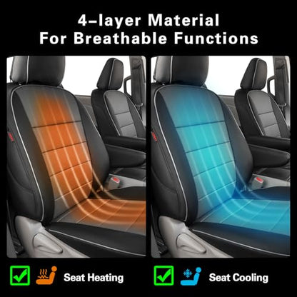 Car Sienna Seat Covers 2011 (Black/Gray / 2011-2020 7 Seats, 2nd Row Captain Seats W/Legrest)
